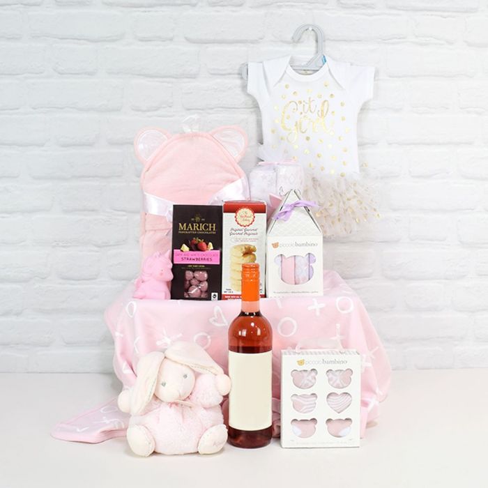Deluxe Mommy &amp; Baby Girl Gift Basket from Vancouver Baskets - Vancouver Delivery