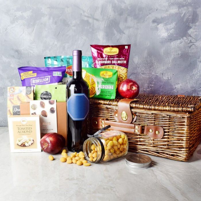 Diwali Gift Basket With Sparkling Gifts &amp; Goodies from Vancouver Baskets - Vancouver Delivery