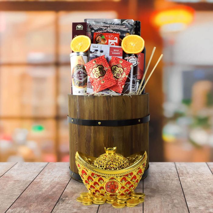 Everlasting Fortune &amp; Festive Wishes Gift Basket from Vancouver Baskets - Vancouver Delivery
