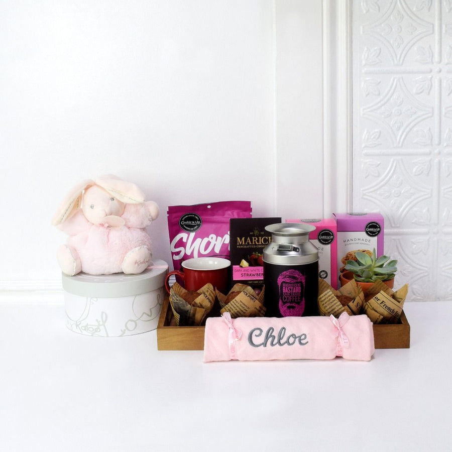 For The Newborn Member Of The Pink Team Gift Basket from Vancouver Baskets - Vancouver Delivery