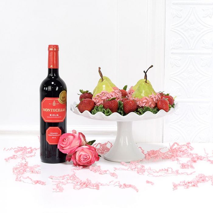 Fresh &amp; Fruity Baby Gift Set with Wine from Vancouver Baskets - Vancouver Delivery