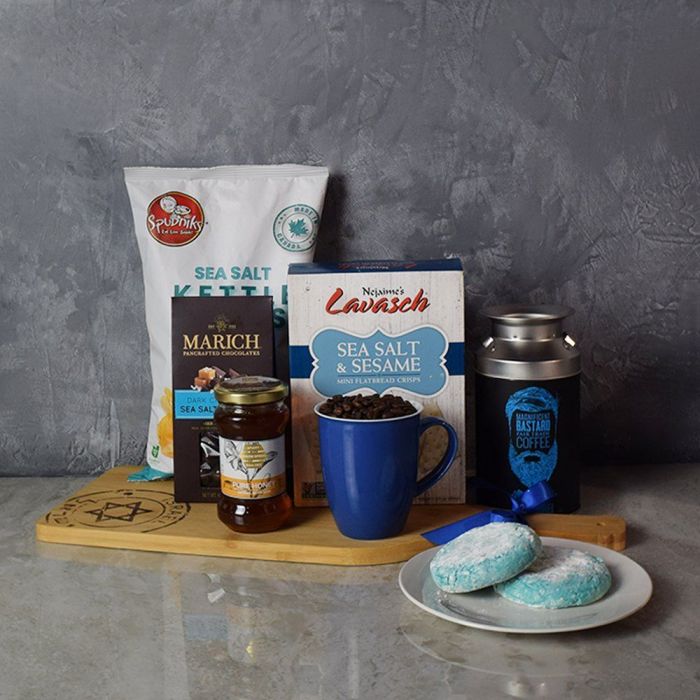 Hanukkah Coffee & Snacks Gift Basket from Vancouver Baskets - Vancouver Delivery