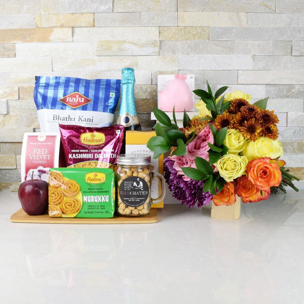 Have A Happy &amp; Bubbly Diwali Gift Set from Vancouver Baskets - Vancouver Delivery