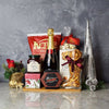 Holiday Champagne & Cheese Snack Basket from Vancouver Baskets - Vancouver Delivery