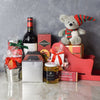 Holiday Sleigh with Wine Gift Basket from Vancouver Baskets - Vancouver Delivery