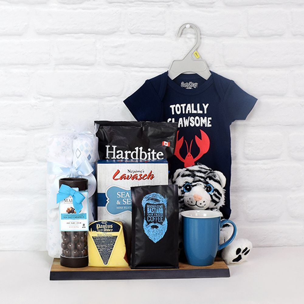 Baby Blanket and Snack Basket – how the gift is presented
