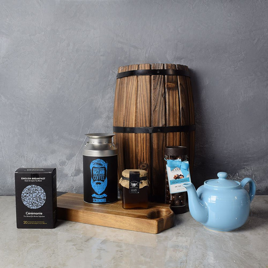Mid-Morning Kosher Refreshment Gift Board has everything for that comfy mid-morning coffee or tea break and it’s also perfect for a post-dinner pick me up from Vancouver Baskets - Vancouver Delivery