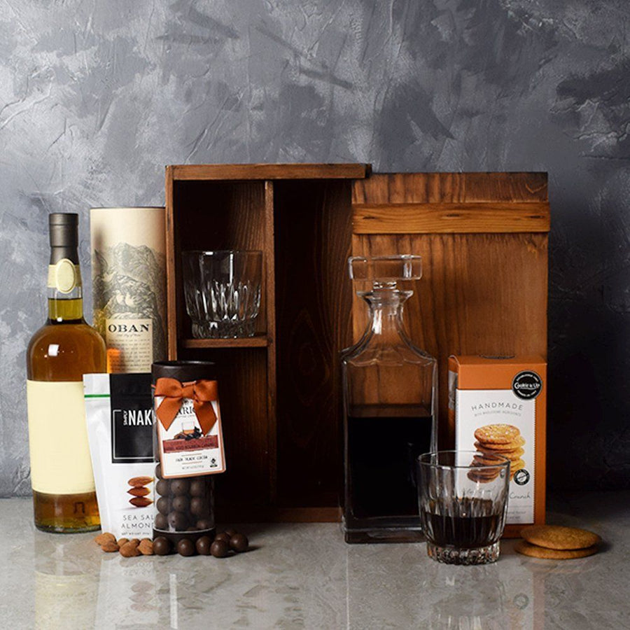 The Rustic Decanter Whiskey Set from Vancouver Baskets - Vancouver Delivery