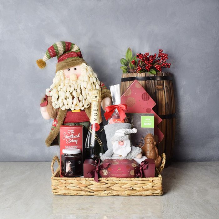 Santa’s Bounty with Champagne from Vancouver Baskets - Vancouver Delivery