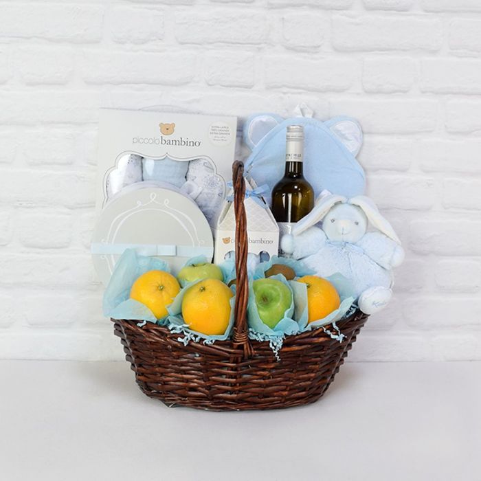 Brown Wicker Wine Basket – how the gift is presented