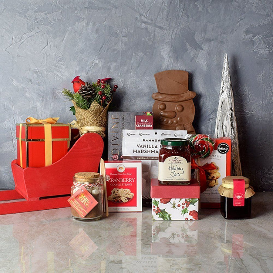 Sweet Christmas Sleigh Gift Basket from Vancouver Baskets - Gourmet Gift Basket - Vancouver Delivery