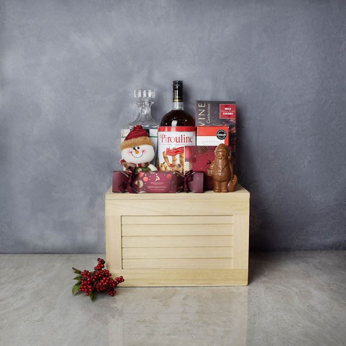 Sweet Treats & Liquor Gift Set from Vancouver Baskets - Vancouver Delivery