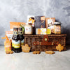Thanksgiving Beer & Treats Basket. It’s filled with delicious snacks, including gourmet chocolates, cookies and candies, handcrafted-style potato chips, gourmet dip, and more from Vancouver Baskets - Vancouver Delivery