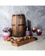 Amesbury Wine & Macaroons Basket, wine gift baskets, gourmet gift baskets, gift baskets, Mother's Day gift baskets