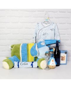 THE DAY OF BABY’S BIRTH GIFT SET, baby gift basket, welcome home baby gifts, new parent gifts
