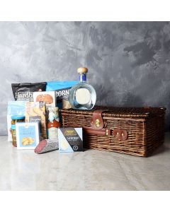 Savory & Sweet Liquor Gift Basket, liquor gift basket, gourmet gift basket
