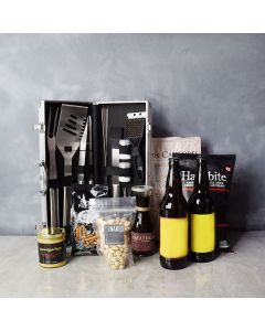 Smokin’ BBQ Grill Gift Set with Beer, gift baskets, gourmet gifts, gifts