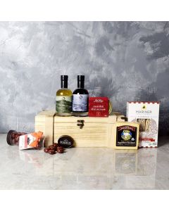 Gourmet Snack Crate, food Gift Baskets, cheese gift baskets
