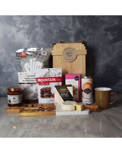 TEA AND SNACKS GOURMET GIFT BASKET, gourmet gift baskets
