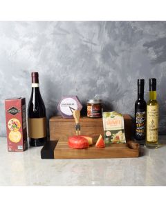 Italian Affair Cheese & Wine Gift Basket, wine gift baskets, gourmet gift baskets, gift baskets, gourmet gifts
