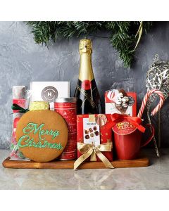 Merry Christmas Celebration Basket, gourmet gift baskets, Christmas gift baskets