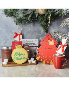 Hot Chocolate By The Chimney Gift Basket, gourmet gift baskets, Christmas gift baskets