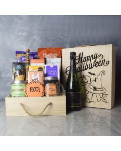 Spooky Sweets Halloween Gift Crate With Champagne, Halloween Gifts, Champagne Gifts
