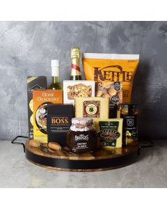 Champagne & Cheese Platter Gift Set, Champagne Gift Delivery Toronto Baskets
