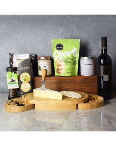 Kosher Wine & Cheese Party Crate, kosher gift baskets, Canada delivery.
