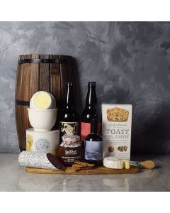 Cured Your Craving, Cheese & Craft Beer Basket, Craft Beer Gifts Toronto Gift Baskets