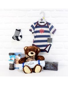PRICELESS BABY BOY GIFT BASKET, baby boy gift basket, welcome home baby gifts, new parent gifts
