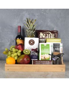 First Impression Wine & Snacks Gift Basket, wine gift baskets, gourmet gift baskets