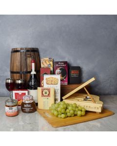 Grange Park Wine & Cheese Basket, wine gift baskets, gourmet gift baskets, gift baskets 
