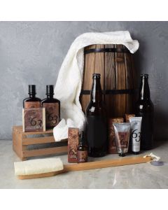 Spa Retreat Gift Set For Him, Spa Gifts For Him, Craft Beer Gift Set, Toronto Baskets
