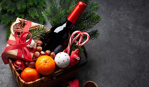 CHRISTMAS WINE GIFT BASKETS DELIVERED TO VANCOUVER